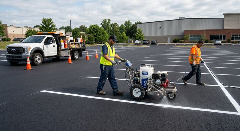 Asphalt Painting in Lawrenceville, GA