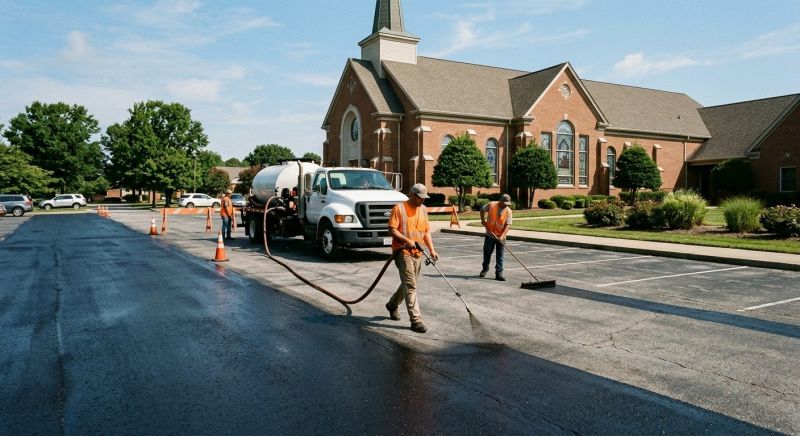 Asphalt Parking Lot Sealing in San Antonio, TX