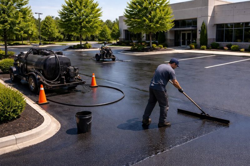 Commercial Asphalt Sealing in Greenville, SC